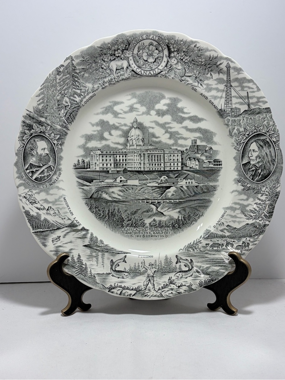 The Alberta Plate Canadian Historical Plate Series Legislative Building Edmonton
